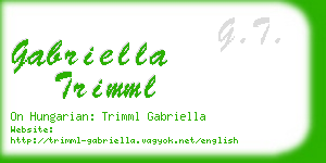 gabriella trimml business card